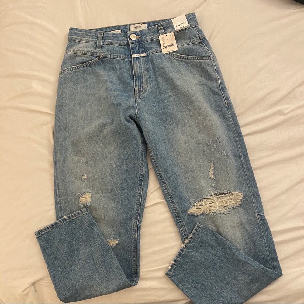 NWT CLOSED Denim Boyfriend Mid Waist Jeans organic cotton